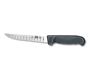 Victorinox 5.6023.15 Boning Knife – 6" Granton Edge, Carbon Steel Blade, Fibrox Handle, NSF