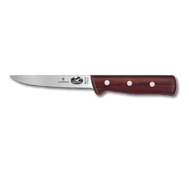 Victorinox 5.6106.12 Boning Knife – 5" Stiff Blade, High Carbon Steel, Wood Handle, Stamped Style