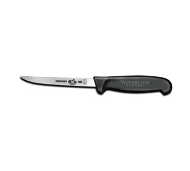 Victorinox 5.6203.12 Boning Knife – 5" Semi‑Flexible Steel Blade, Black Fibrox Handle, NSF