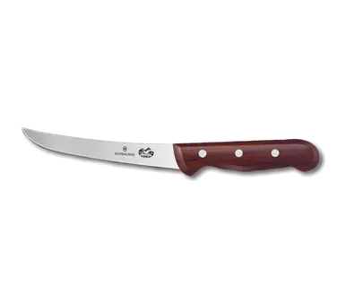 Victorinox 5.6500.15 Boning Knife 6" Semi-Stiff Curved Blade High Carbon Steel Wood Handle Stamped