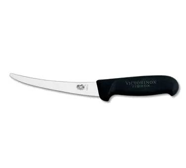 Victorinox 5.6603.15ROUND Boning Knife, 6" SemiStiff, Black Fibrox Poly Handle Carbon Steel, Stamped