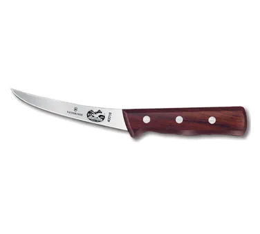 Victorinox 5.6606.12 Boning Knife - 5" Semi-Stiff Curved Blade High Carbon Steel Stamped Wood Handle
