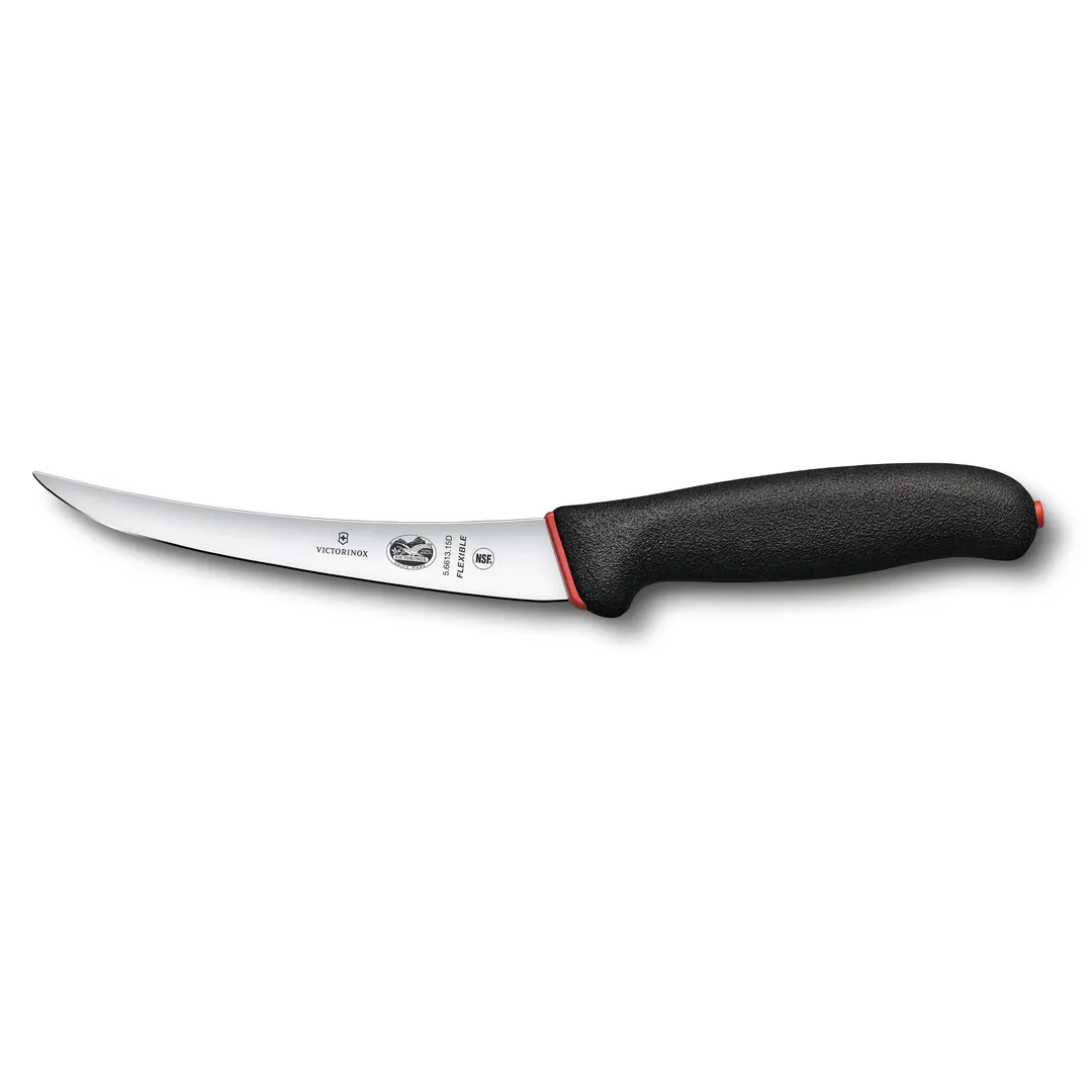 Victorinox 5.6613.15D Boning Knife – 6" Steel Blade, Black Plastic Handle, Stamped, NSF