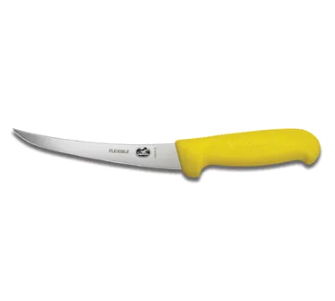 Victorinox 5.6618.15 Boning Knife, 6" Flex Blade, Yellow Fibrox Plastic Handle, Stainless Steel, NSF