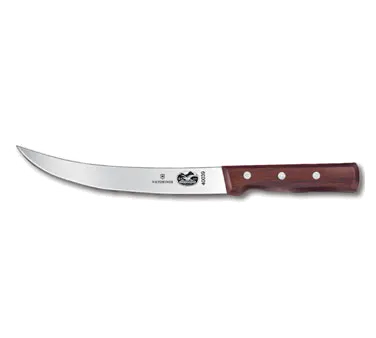 Victorinox 5.7200.20 Breaking Knife - 8" Curved Chef Blade, Stamped, Wood Handle, Kitchen Cutlery