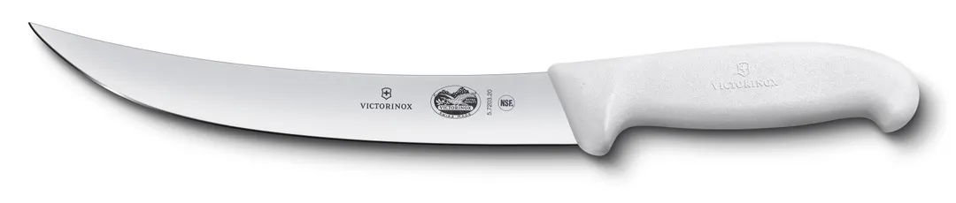 Victorinox 5.7207.20 Breaking Knife – 8" Steel Blade, White Fibrox Handle, NSF Chef Knife