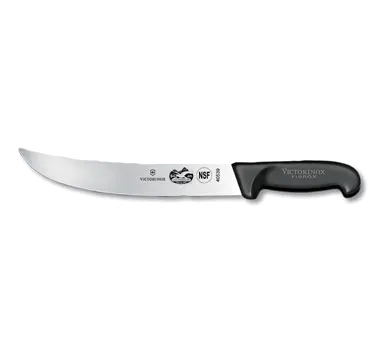 Victorinox 5.7301.25 Cimeter Knife, 10" Blade, Red Plastic Handle, Stainless Steel, NSF