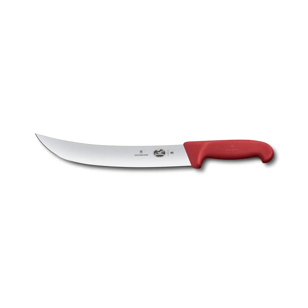 Victorinox 5.7301.25B Cimeter Knife, 10" Blade, Stamped Wood Handle, Professional Kitchen Cutlery