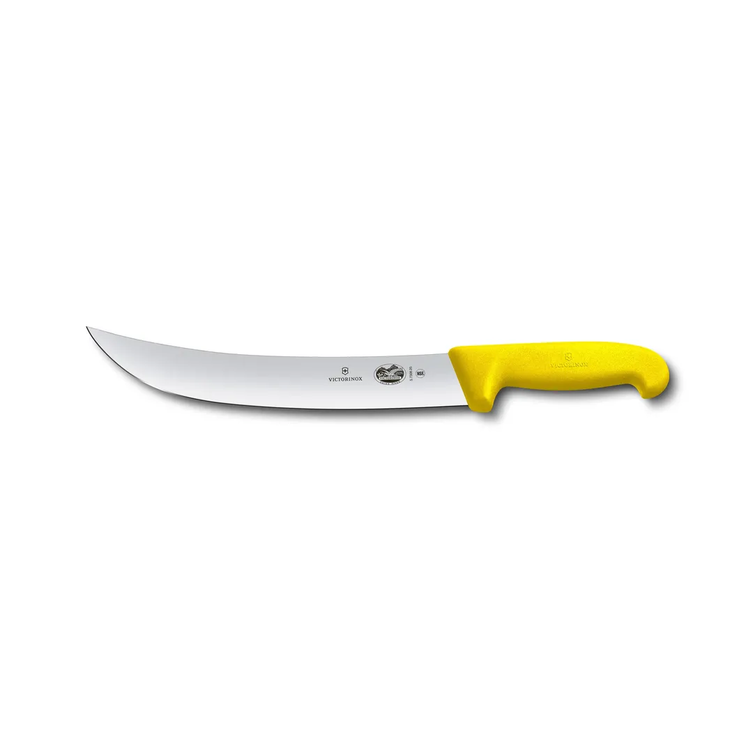 Victorinox 5.7308.25B Cimeter Knife, 10" Stamped Blade, Wood Handle, Professional Kitchen Cutlery