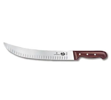 Victorinox 5.7320.31 Cimeter Knife - 12" Curved Granton Edge, Stamped Wood Handle, Wood Material