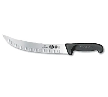 Victorinox 5.7323.25 Cimeter Knife – 10" Granton Blade, Black Fibrox Handle, NSF, Dishwasher Safe