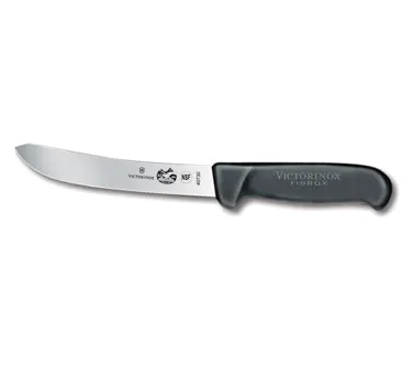 Victorinox 5.7603.15 Skinning Knife – 6" Blade, Black Fibrox Pro Handle, Slip‑Resistant, NSF