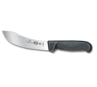 Victorinox 5.7703.15 Western Skinning Knife, 6" Blade, Black Fibrox Pro Handle, NSF Slip‑Resistant