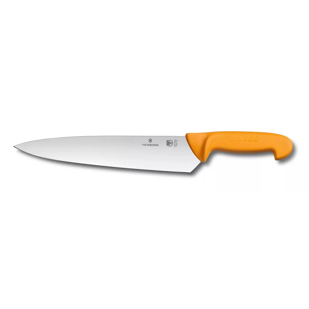 Victorinox 5.8451.26 Carving Knife, 11" Stamped Blade, Stainless Steel, Orange Plastic Handle, Edge