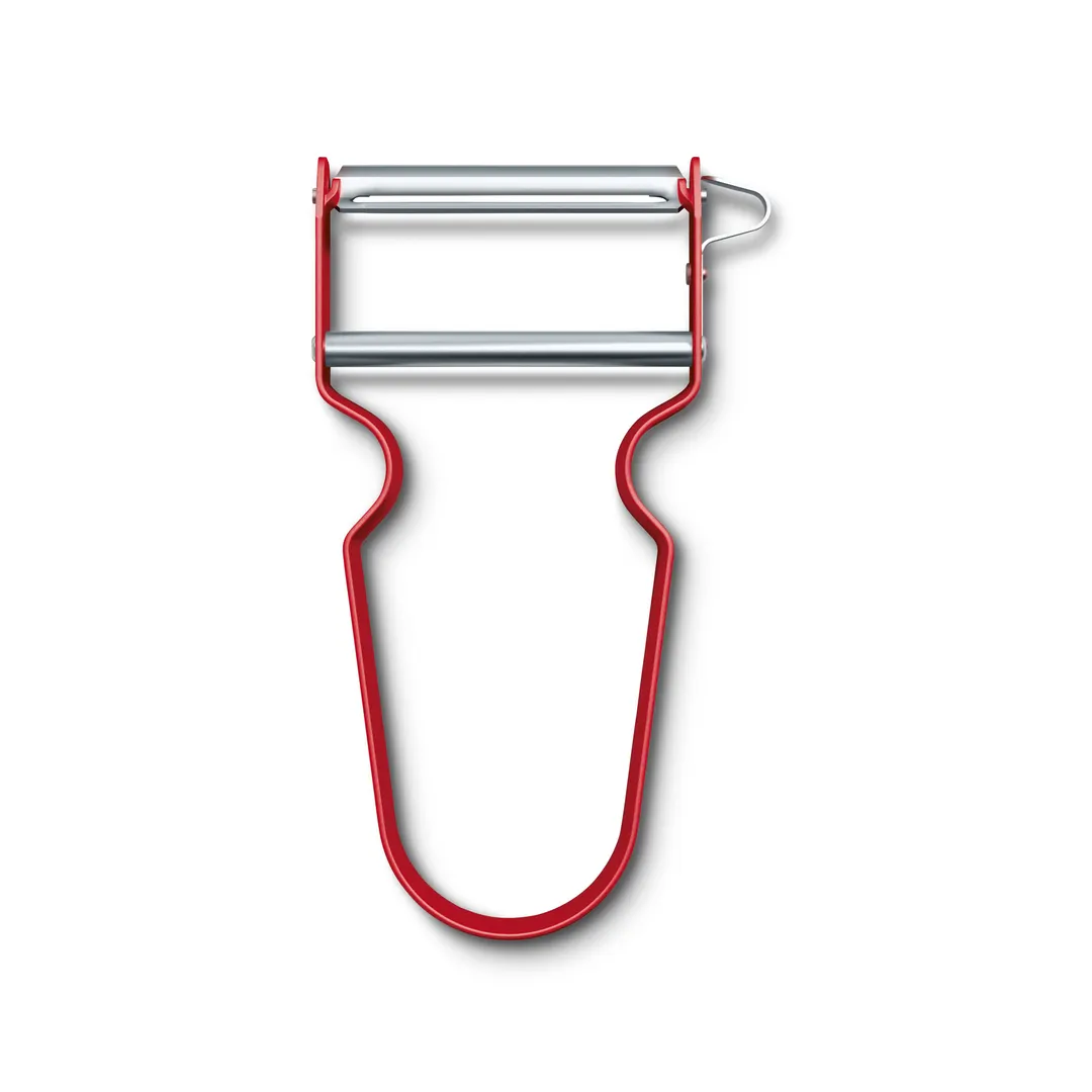 Victorinox 6.0900.1 Vegetable Peeler, 5" Stainless Steel Blade, Rex Red – Compact Cutlery
