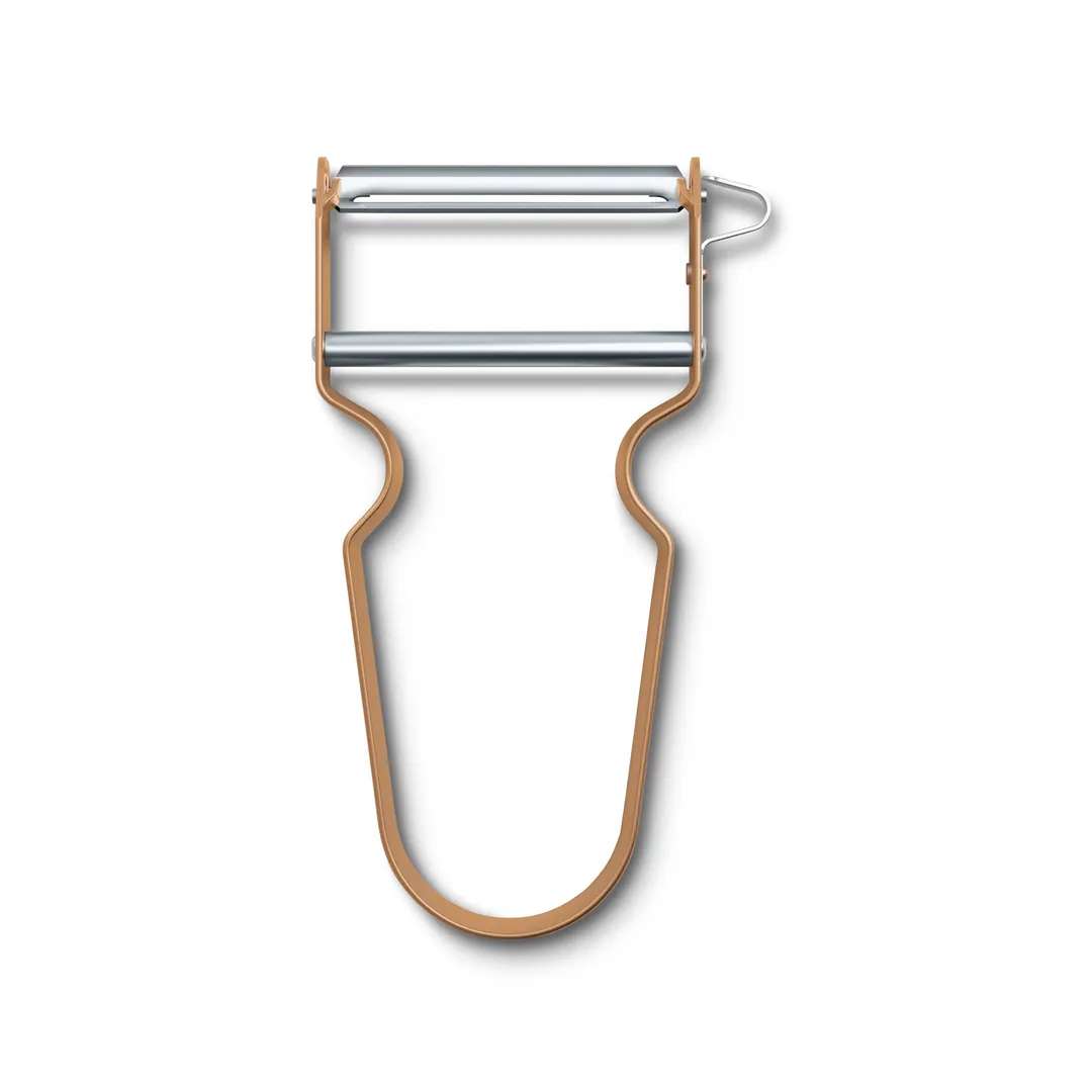 Victorinox 6.0900.12 Vegetable Peeler, 5" Length, Steel Blade, Rex Cinnamon Edge for Precise Cutting