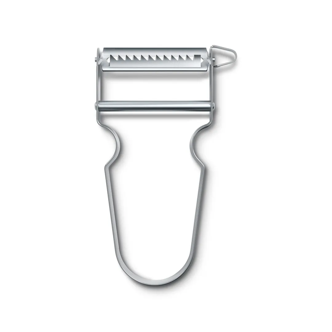 Victorinox 6.0914 Star Julienne Silver Vegetable Peeler, 5" Stainless Steel Blade, Handheld Design