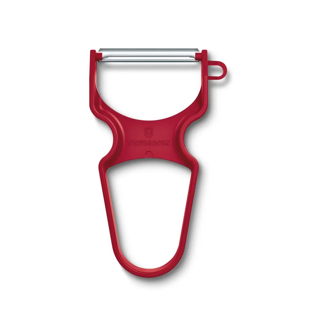Victorinox 6.0930.1 Rapid Straight Edge Red Vegetable Peeler, 5" Length, Stainless Steel Blade