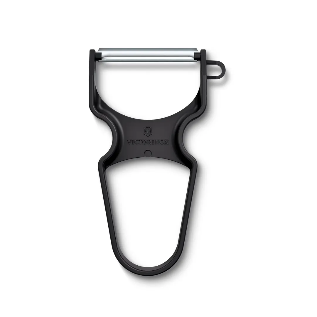Victorinox 6.0930.3 Rapid Straight Edge Black Vegetable Peeler, 5" Blade, Stainless Steel