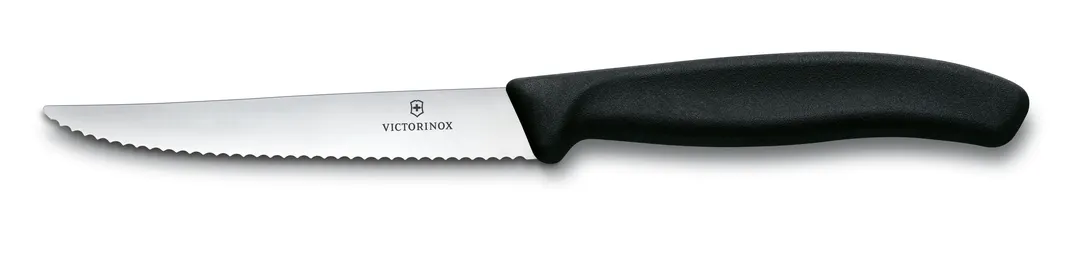 Victorinox 6.7233.20 - Swiss Classic Steak Knife, 4½" Spear Tip, Black PP Handle, NSF