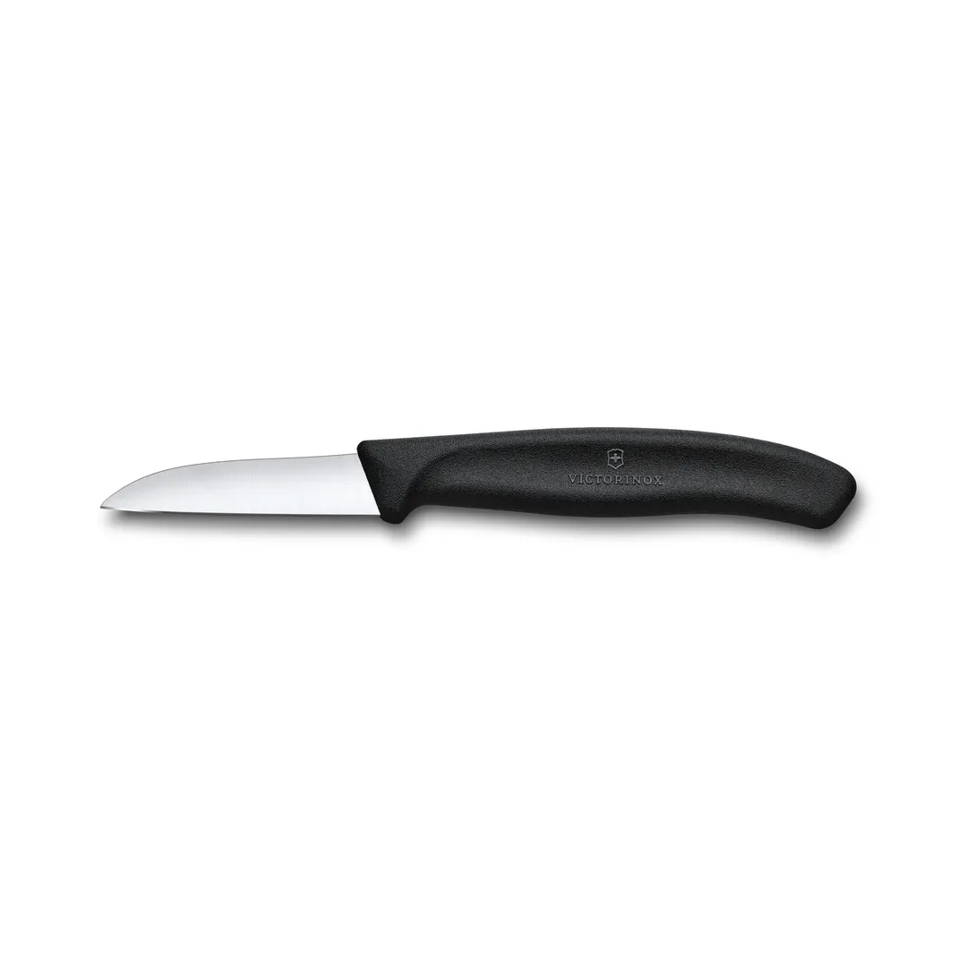 Victorinox 6.7303 Paring Knife, 2.5" Spear‑Point Blade, Black Handle, Stamped, Stainless Steel