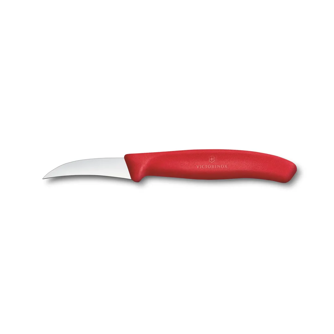 Victorinox 6.7501.C1 Paring Knife – Stamped 2" Spear Point, Red Plastic Handle, Steel, 2" Blade