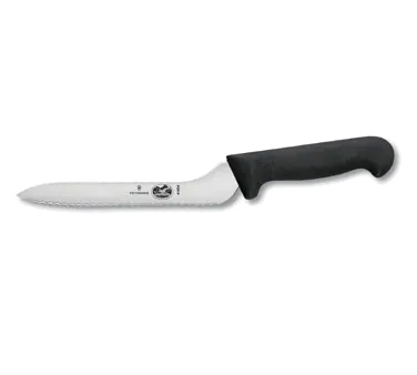 Victorinox 7.6058.16 Bread Sandwich Knife – 7½" Serrated, Black Polypropylene Handle, NSF