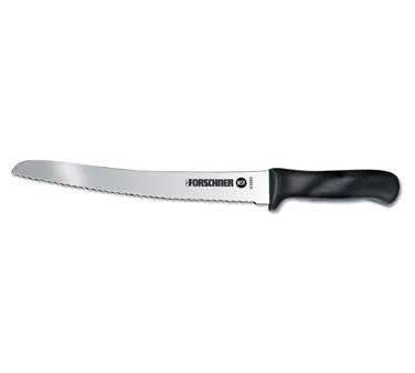 Victorinox 7.6058.17 Bread/Sandwich Knife, 10" Serrated Blade, Black Plastic Handle, NSF
