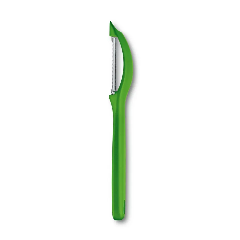 Victorinox 7.6075.4 Peeler – 6-3/4" Stainless Blade, Serrated, Green Handle, Dishwasher Safe