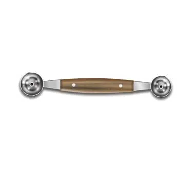 Victorinox 7.616 2‑Ball Melon Baller, Stainless Steel, Rosewood Handle, 2.5" Diameter for Fruit&Veg