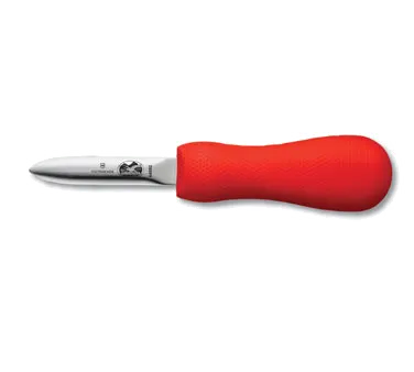 Victorinox 7.6399.2 Oyster Clam Knife – Providence Style, 2-3/4" Blade, Red Plastic Supergrip Handle