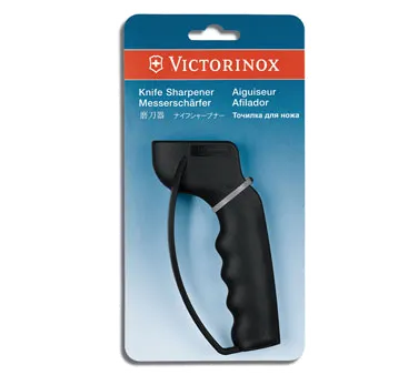 Victorinox 7.8715 Manual Knife Sharpener - Handheld 6" Tungsten Carbide Blade with Peggable Card