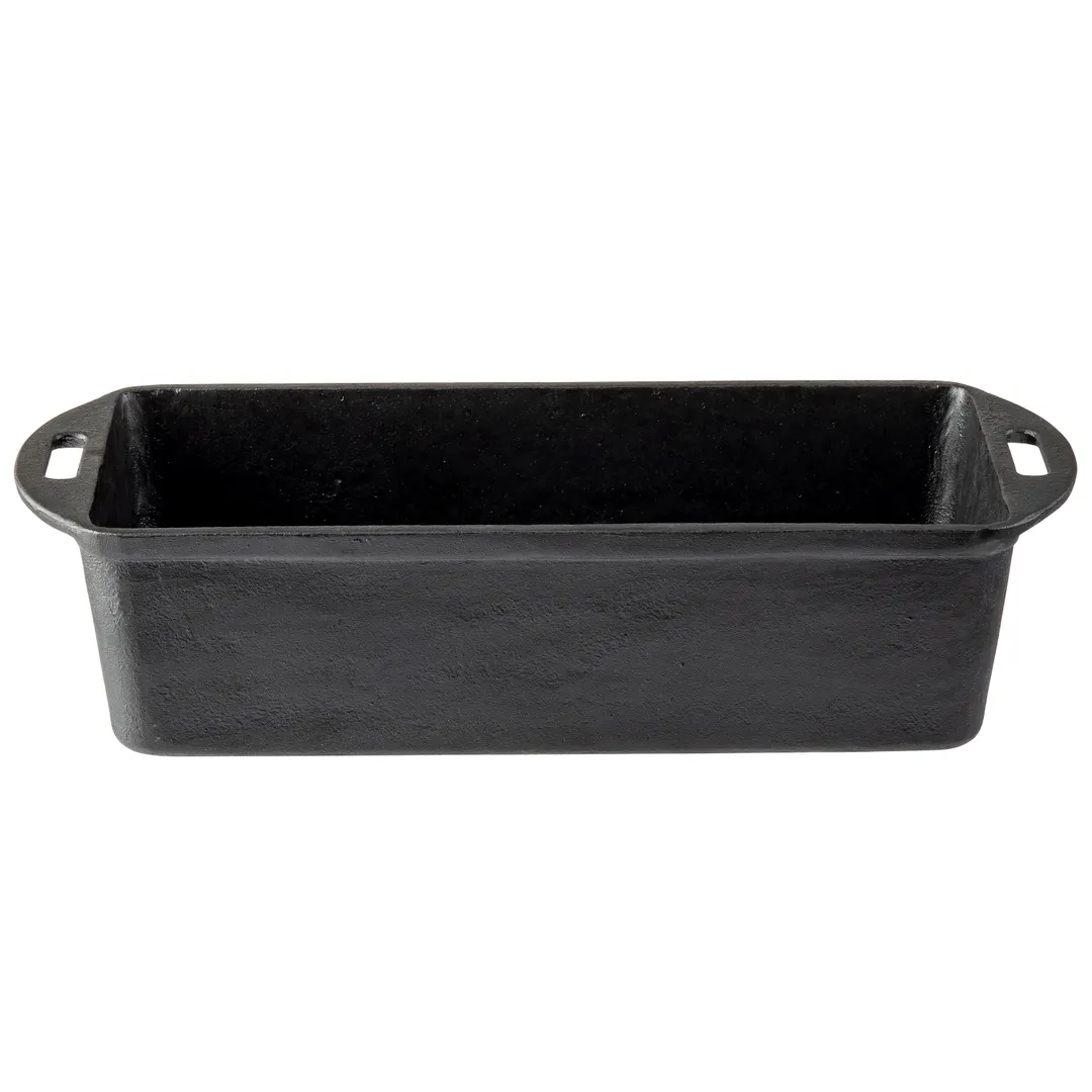 TableCraft Products 10749 Cast Iron Loaf Pan, Rectangular 10-1/8" x 5-1/4" x 2-7/8" with Handles