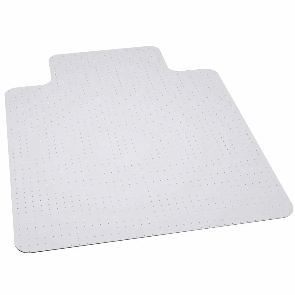 Flash Furniture MAT-124164-GG Big & Tall Chair Mat, 45"W x 53"D, 400 lb, Clear Vinyl, Scuff & Slip Resistant