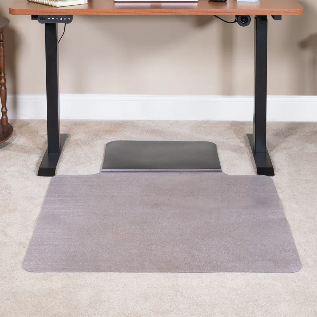 Flash Furniture MAT-184612-GG 36"W x 53"D Chair Mat, Vinyl, Anti-Fatigue Foam Cushion