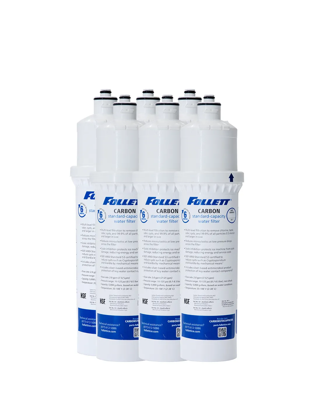 Follett CARBONSTDCAPFILTER6 Cartridge Water Filtration System