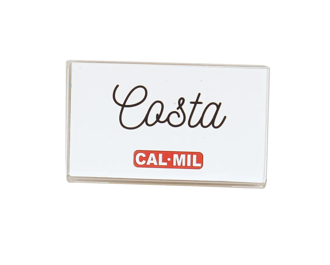Cal-Mil 22334-32 Card Holder, 3.5" X 2", Double Stick Tape