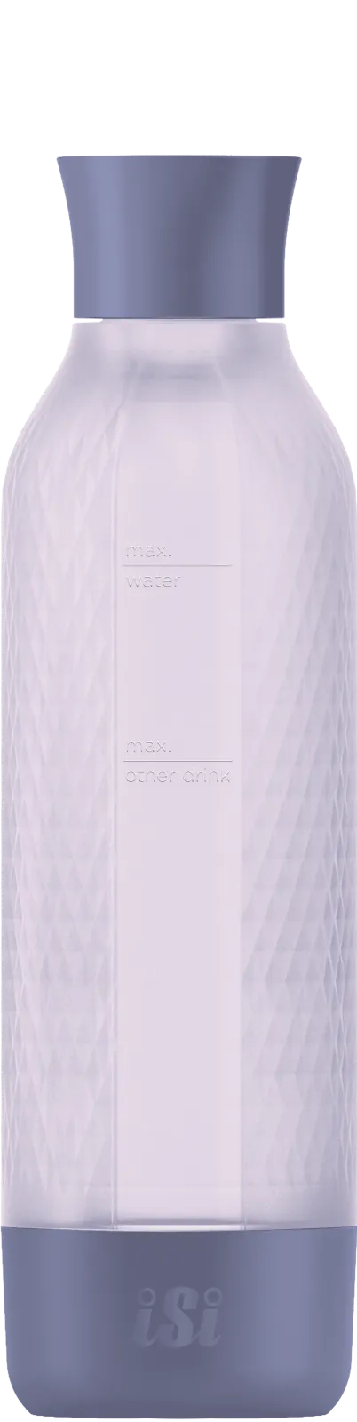 iSi North America 10961401 Twist’n Sparkle Virtuoso Extra Bottle, 1 L Lilac PET Bottle, BPA‑Free