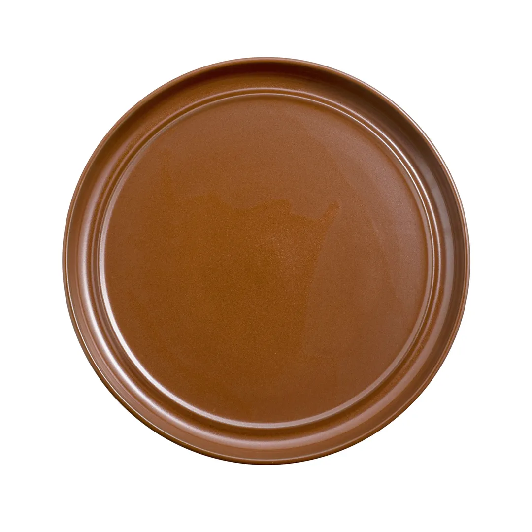 Steelite OG1021026 China Plate – 10.25" Round Porcelain, Curved Edge, Fire Ember Studio, 1 Dozen