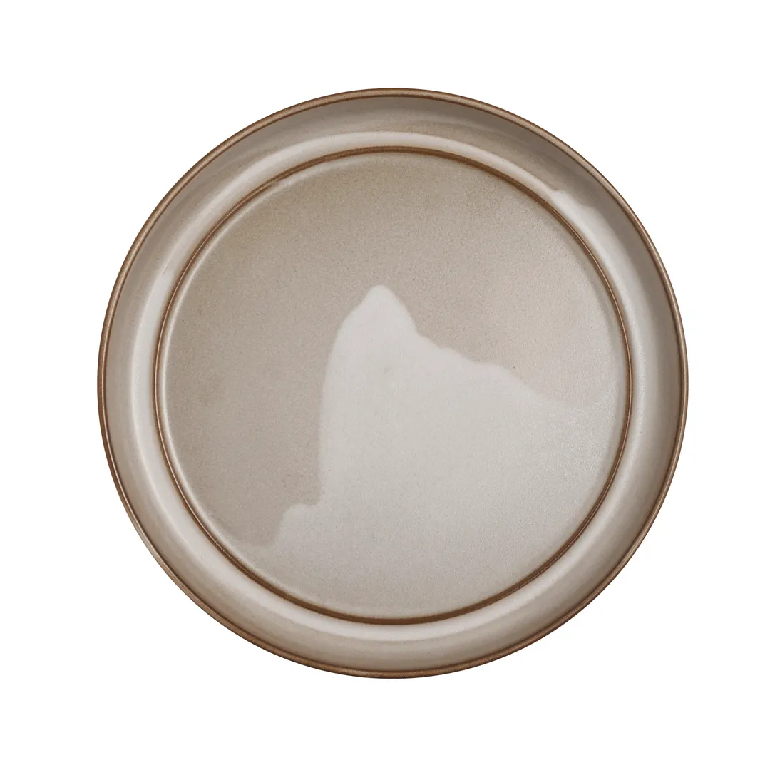 Steelite OG1031023 China Plate – 9" Round Porcelain Plate, Curved Edge, Fire Smoke Studio, 24/Case
