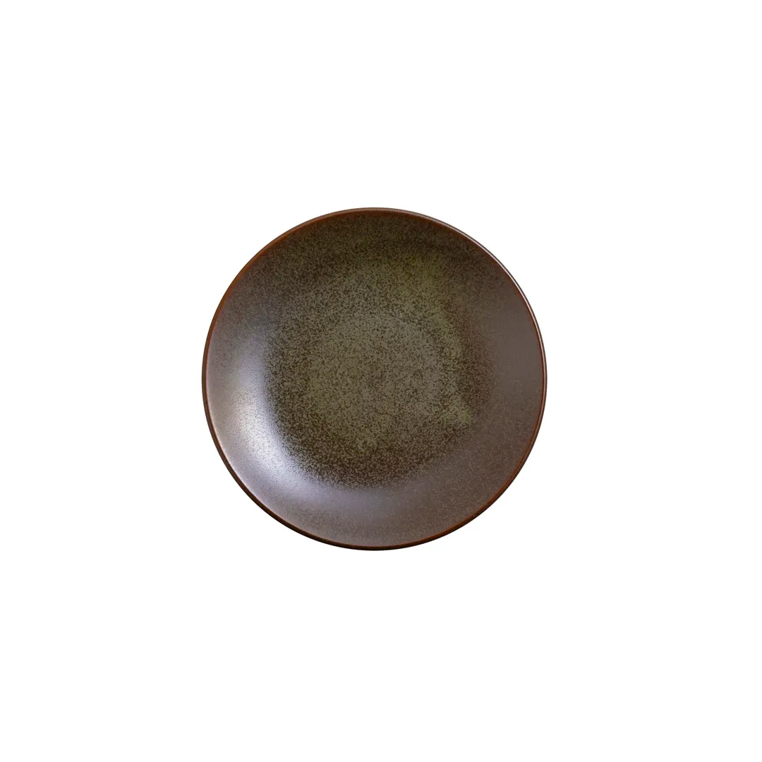 Steelite OG1041015 China Plate – 6.0" Round Porcelain, Curved Edge, Fire Timber Off Grid Studio, 1 Dozen