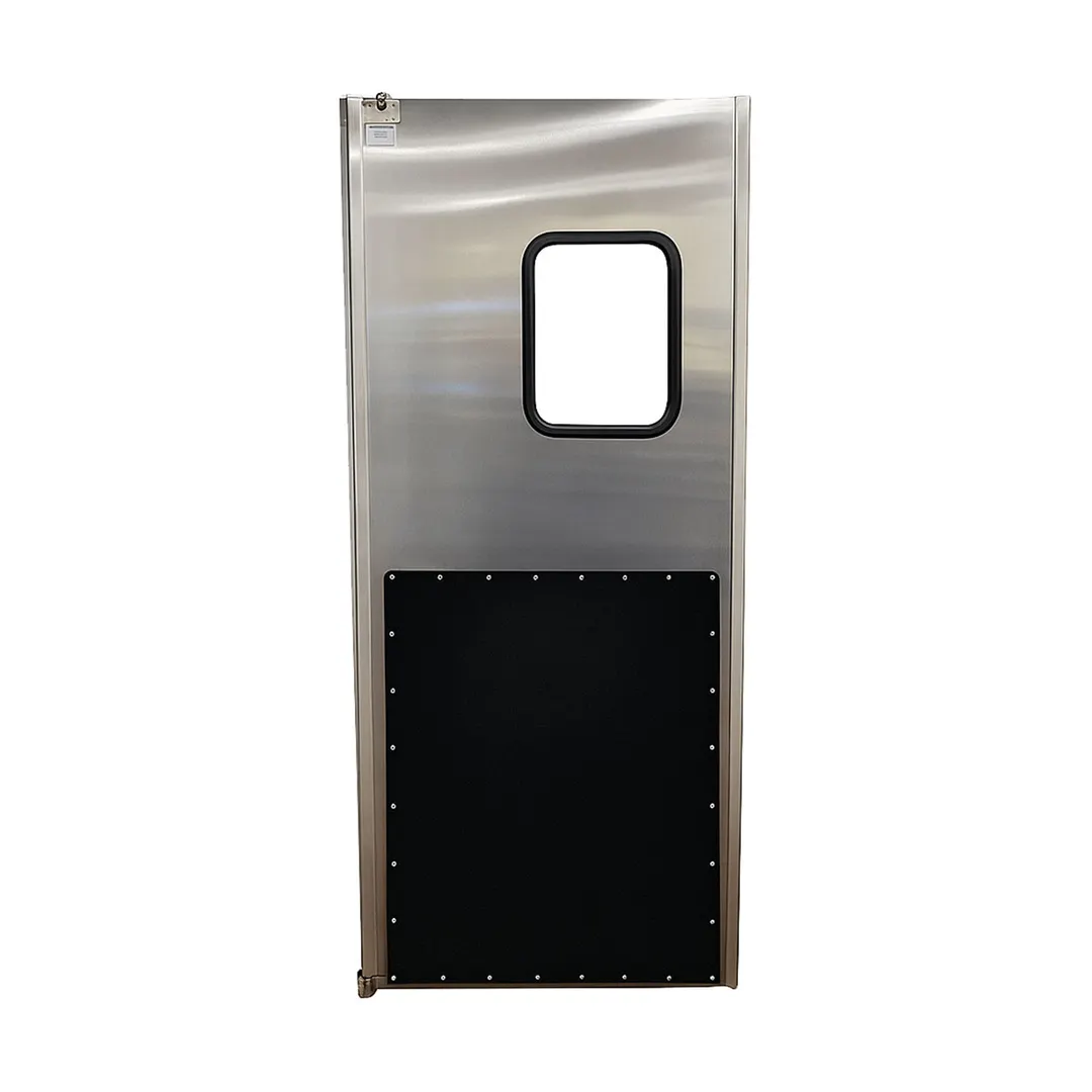 World Manufacturing TUFF LITE 36” X 80-84” Single Panel Stainless Steel Kitchen & Restaurant Traffic Door