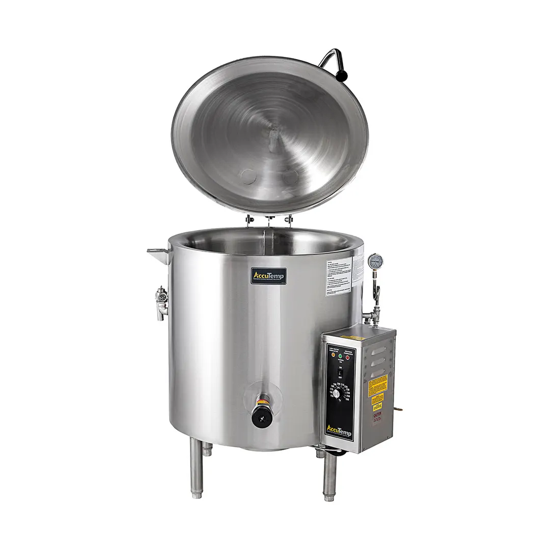 AccuTemp ALLGB-40-QS 40 Gallon Floor Stationary 2/3 Steam Jacketed Gas Kettle, 106.800 BTU