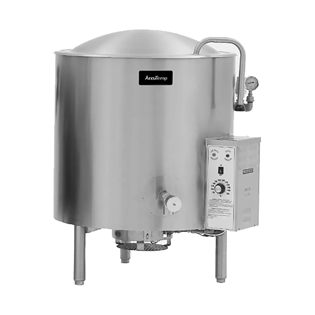 AccuTemp ALLGB-40-QS 40 Gallon Floor Stationary 2/3 Steam Jacketed Gas Kettle, 106.800 BTU