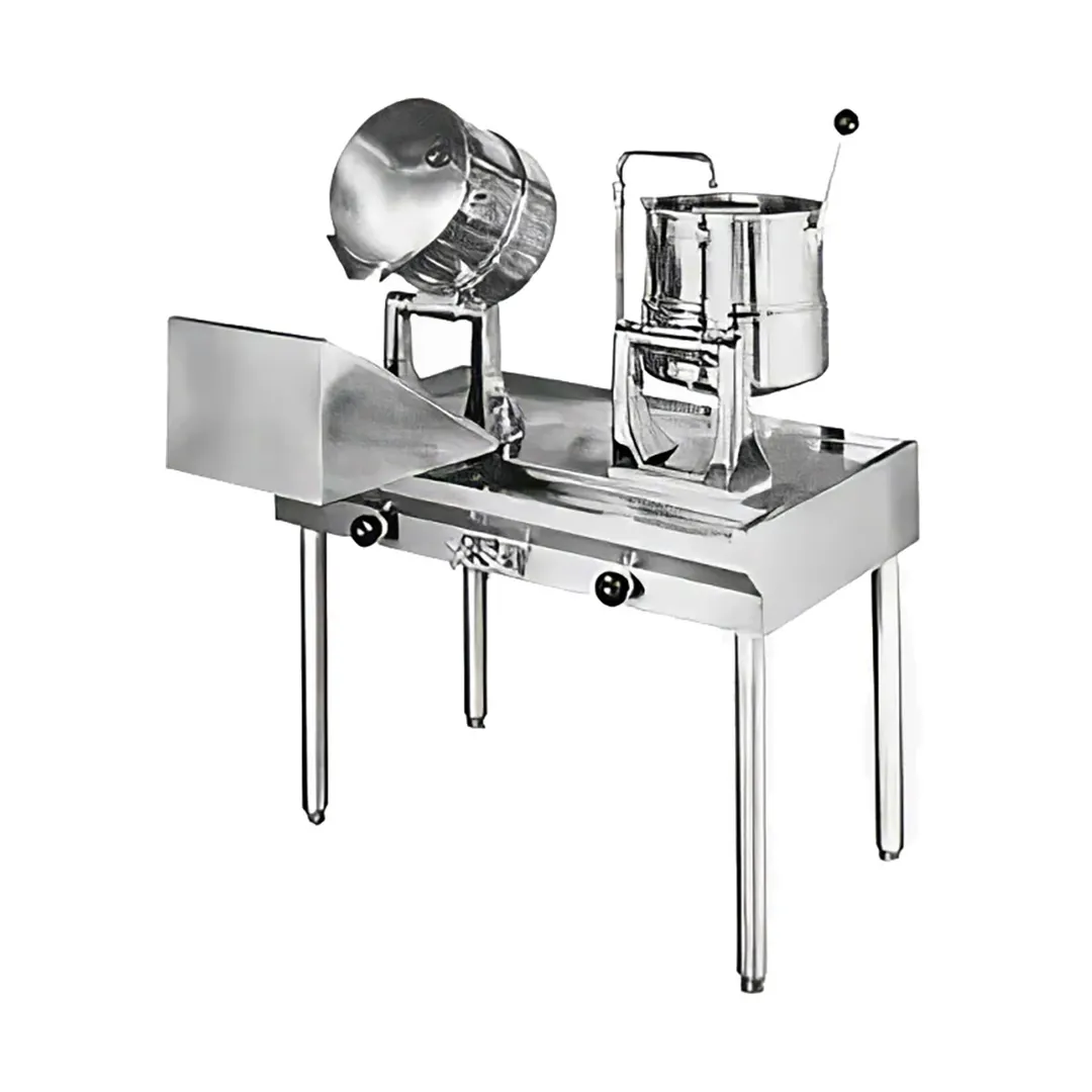 Groen 143766 10 Gallon Floor Tilting 2/3 Steam Jacketed Direct Steam Kettle Cabinet Assembly
