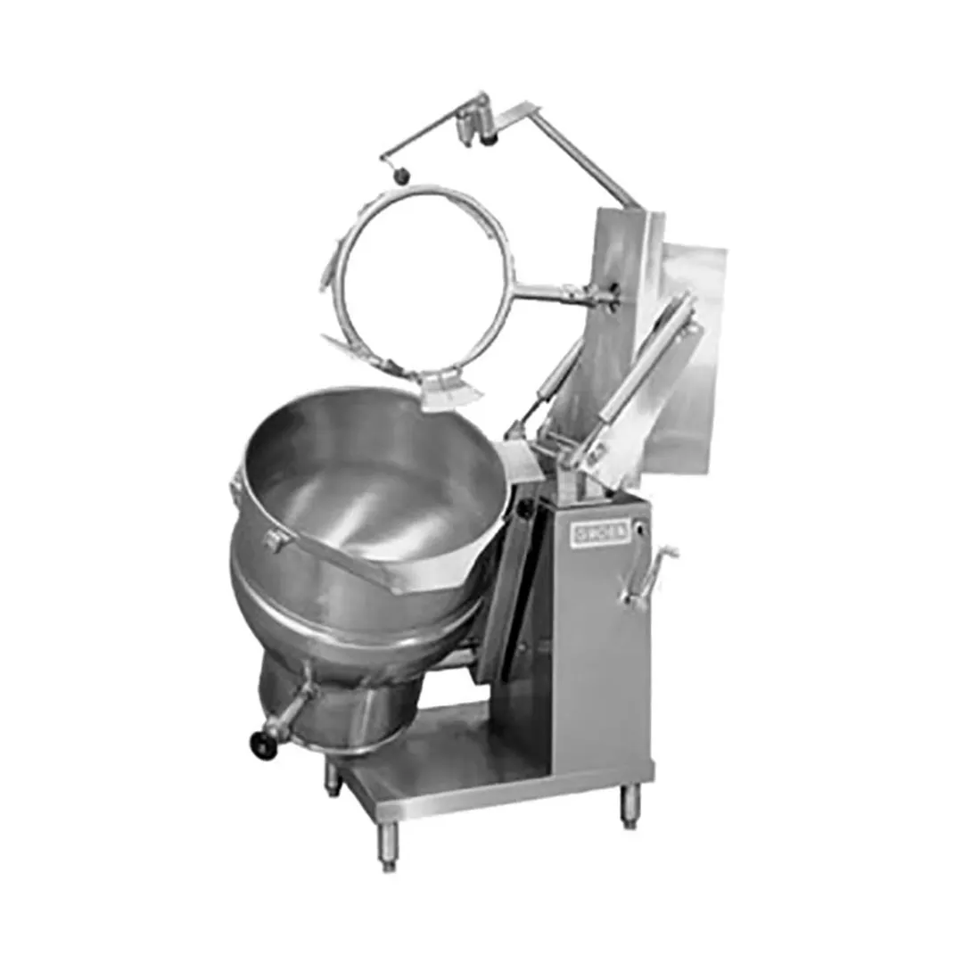 Groen DEE/4T-40A INA/2 40 Gallon Floor Tilting 2/3 Steam Jacketed Electric Kettle Mixer