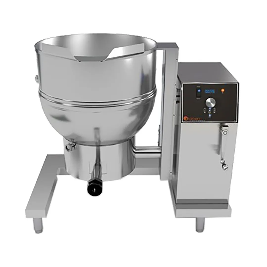 Groen DH-40C2T 40 Gallon Floor Tilting 2/3 Steam Jacketed Gas Kettle w/ Crank Tilt, 100.000 BTU