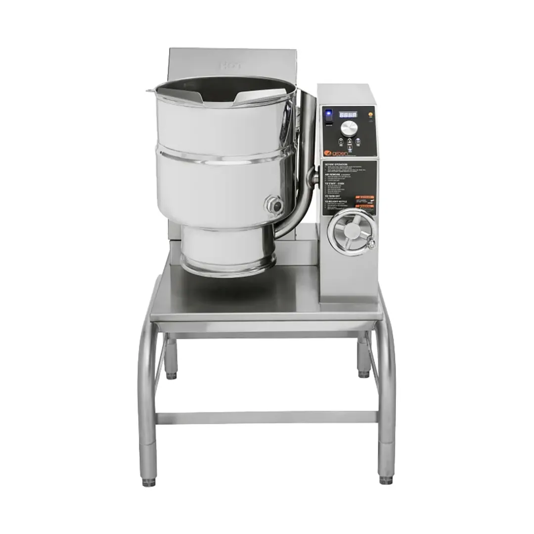 Groen TDHC-48C2T 12 Gallon Countertop Tilting 2/3 Steam Jacketed Gas Kettle, Crank Tilt, 52.000 BTU