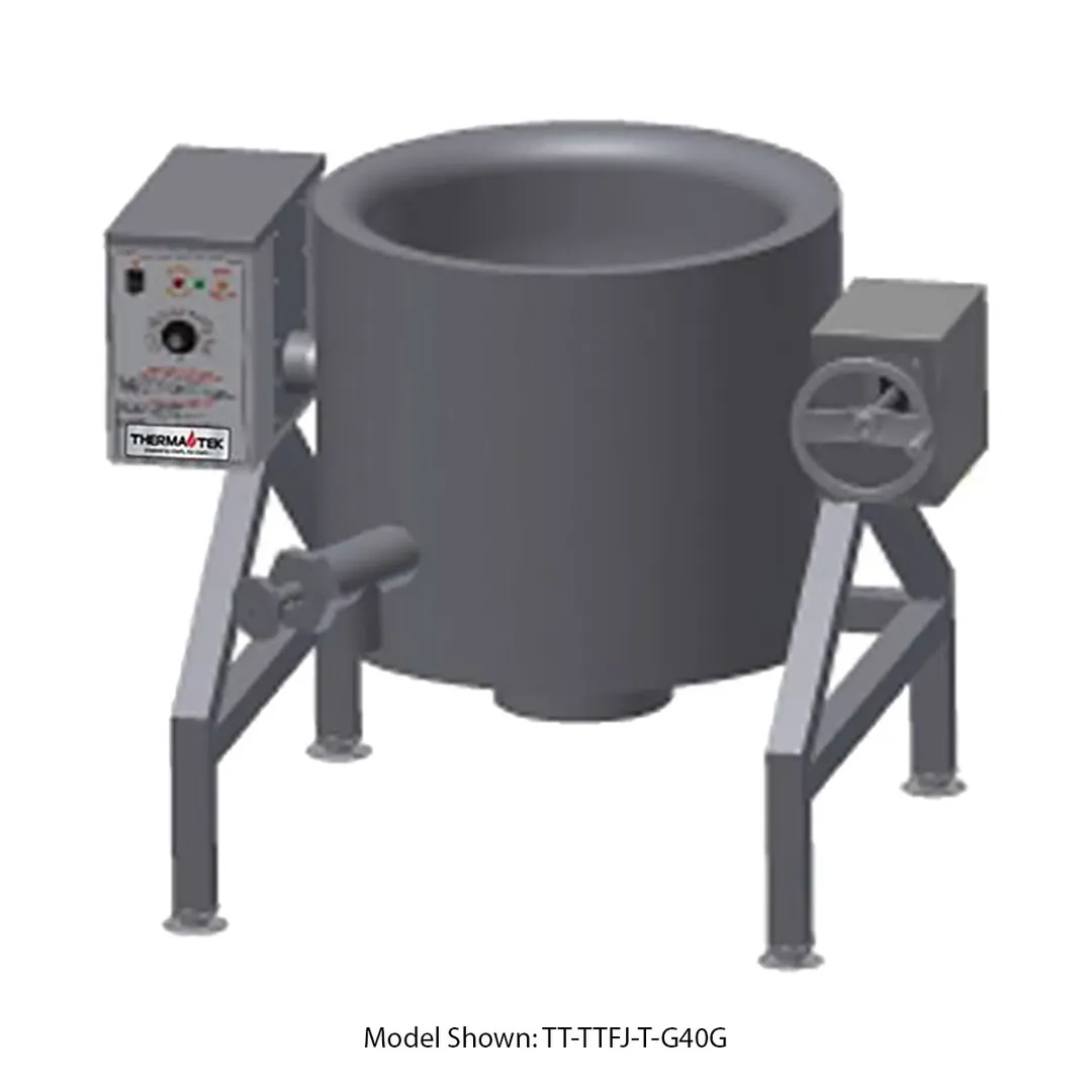 Therma-Tek TT-TTFJ-T-G20G 20 Gallon Floor Tilting 2/3 Steam Jacketed Gas Kettle, 108.500 BTU