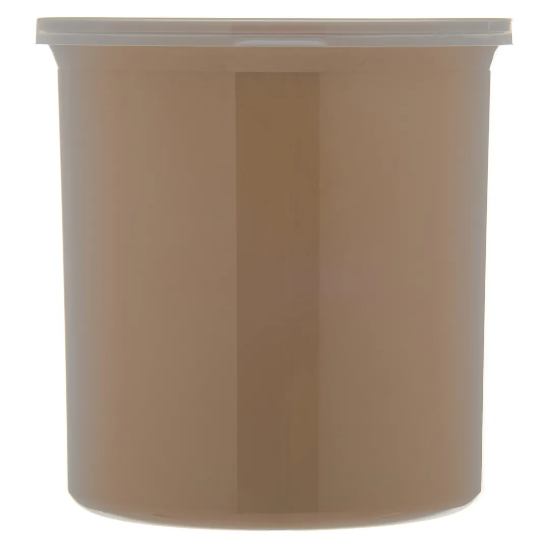 Carlisle 030106 Salad Crock, 1.2 Qt Beige SAN, 5" Diameter, Lid, 0°F‑180°F Range